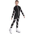 thumbnail image 3 of YIZYIF Girls Youth Skating Athletic Outfit Long Sleeve Stripes Sweatshirt with Pants Cycling Jogging Set Pink 14, 3 of 7