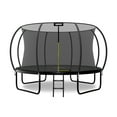 thumbnail image 1 of LeJump Outdoor 12FT Inside Net Trampoline with Enclosure Net and Ladder, Black, 1 of 6