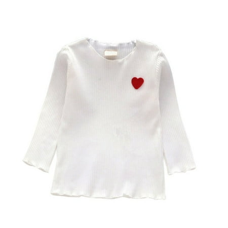 

Kid Girls Autumn Winter Warm Thickening Long Sleeve Bottoming T-Shirts