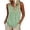 Green, variant on Women Summer Tank Tops Pleated Loose Flowy Sleeveless Shirts Crew Neck Casual Tunic Trendy Blouses