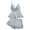 Grey, variant on Womens Solid Color Lace Trim Cami Top Shorts Pyjama Two-piece Set Casual Comfy Soft Camisole & Shorts PJ Set Pajamas Womens Sleepwear Loungewear Homewear for All Seasons