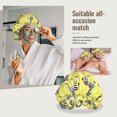 thumbnail image 7 of cute Zebra yellow Silk Bonnet for Sleeping Women Men, Adjustable Elastic Satin Bonnet Bonnet for Sleeping, Soft Similar Silk Curly Cuteness Hair Bonnet for Sleeping, 7 of 7