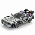 thumbnail image 1 of Bloques de construcción de automóviles de carreras de películas clásicas 1:24, modelo MOC, coches deportivos, juguetes, ladrillos para volver al futuro, regalos para festivales de vehículos para, 1 of 7