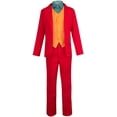thumbnail image 3 of Disfraz de Joaquin Phoenix, disfraz de payaso, ropa de Arthur Fleck, traje rojo, uniforme de chaqueta del Joker para Halloween (170cm-180cm), 3 of 6