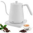 thumbnail image 2 of CIVG Electric Kettle 800ml Gooseneck Electric Kettle with Base Stainless Steel Hot Water Boiler 1000W Fast Heating Coffee Kettle Anti Drying Water Boiler Auto Shut Off Gooseneck Tea Kettle, 2 of 11