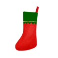 thumbnail image 2 of Christmas Stocking Green Cuff Gold Trim DIY Personalized Blank Gift Holder 14.17in Mantel Decor, 2 of 3