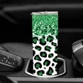 thumbnail image 6 of St Patrick's Day Skinny Tumblers with Lids and Straws, Glitter Green Leopard Print Stainless Steel Vacuum Insulated Travel Tumbler Cups 20 OZ, 6 of 6