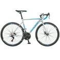 thumbnail image 1 of Gravel Bike Eurobike XC580 Road Bike Mens 54cm Frame Bicycle 700C*35C Wheels Commuter Bicycles Large Adult Silver-blue, 1 of 8