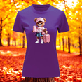 thumbnail image 3 of Playera Blusa De Osita Lista Para Viajar Fashion Moda Casual Ropa Para Mujer Color Morado Talla Grande Marca Emil SaEs, 3 of 4