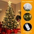 thumbnail image 5 of Brightown LED Christmas Cone Tree Light with Star Topper, 6ft 265 LED Outdoor Lightshow Christmas Tree with 8 Modes Remote, Dimmable Artificial Christmas Tree for Porch Yard Patio Indoor Decorations, 5 of 8