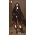 thumbnail image 2 of Francisco de Zurbarán 9x14 Black Ornate Wood Framed Double Matted Museum Art Print Titled: Don Juan Bazo De Moreda (ca. 1655), 2 of 5