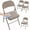 Brown, variant on Simenmax 2PCS Folding Chair Padded, Leather Portable Stackable Chair with Steel Frame - Indoor Outdoor Use for Home, Office, Party, Wedding, Church, Black