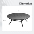 thumbnail image 7 of Vicllax 11-Piece Outdoor Patio Dining Set Wicker Rattan Chair with Metal Frame and Steel Round Table, 7 of 7