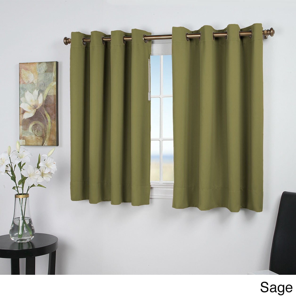 Ricardo Ultimate Blackout 45inch Short Length Grommet Curtain Panel
