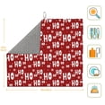 thumbnail image 3 of Naloa Ho-Ho-Ho Dish Drying Mat for Kitchen Counter, Heat Resistant Drainer Mats, Absorbent Draining Mat,Dish Rack Pad,16"x18", 3 of 8