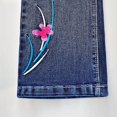 thumbnail image 5 of Peacolate 5-12 Years Little Big Girl Dark Blue Trousers Embroidered Dragonfly Straight Jeans,Dragonfly,11-12Years, 5 of 6