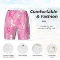 thumbnail image 5 of Balery Breast Cancer Awareness (3) Mens Swim Trunks Swim Shorts for Men Quick Dry Inseam Beach Shorts with Compression Liner Pocket-Large, 5 of 9