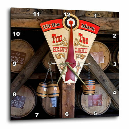 3dRose Kentucky, Makers Mark Bourbon in wood distillery - US18 LNO0001 - Luc Novovitch, Wall Clock, 15 by