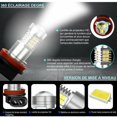 thumbnail image 2 of Bombillas LED H11 para luces antiniebla, 6000 K, superbrillantes, de repuesto para luces de circulación diurna de coche o bombillas halógenas para luces antiniebla (paquete de 2), 2 of 5