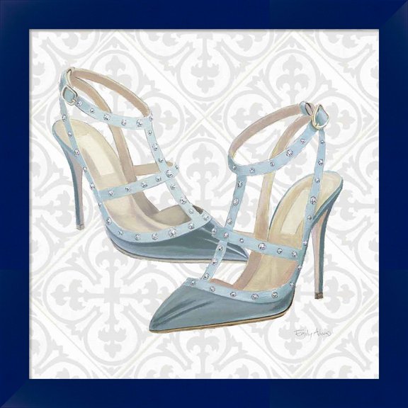 Great Art Now Must Have Fashion II Gray White by Emily Adams, Framed Wall Art, 14W x 14H