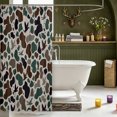 thumbnail image 3 of Manfei Woodland Camo Pattern Shower Curtain 72Wx72L,Classic Rustic Farmhouse Camouflage Bathroom Curtain, 3 of 5