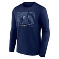 thumbnail image 2 of Men's Navy Memphis Grizzlies Huddle Long Sleeve T-Shirt, 2 of 3