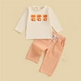 thumbnail image 5 of LNMQLPDBS Baby Thanksgiving Outfit Girl Baby First Halloween Outfit Teen Girl Outfits Christening Outfits for Boys 3t Clothes for Girls Size 7, Beige 12-18 Months, 5 of 9