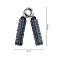 thumbnail image 5 of Opolski Stainless Steel Hand Grip Trainer 30/60 lb Strength Trainer Forearm Strengthener Non-Slip Heavy-Duty Finger Exerciser Wrist Rehabilitation Hand Exerciser Black, 5 of 7