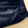 thumbnail image 6 of Zedker Casual Straight-Leg Elastic Waist Long Mens Pajama Pants with Drawstring Comfy Soft Fleece Thermal Sleepwear Pants with Pockets,Navy,L, 6 of 9
