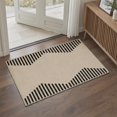 thumbnail image 4 of GENIMO 5'x7' Area Rug for Living Room, Machine Washable Non Slip Low Pile Rug for Bedroom Dining Room, Neutral Minimalist, Warm Beige, 4 of 5