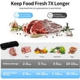 thumbnail image 3 of Dry/Moist Vacuum Sealer Machine, Air Vacuum Sealers for Sous Vide and Food Storage, Air Sealer Machine with 10 Vacuum Seal Bags, 3 of 8