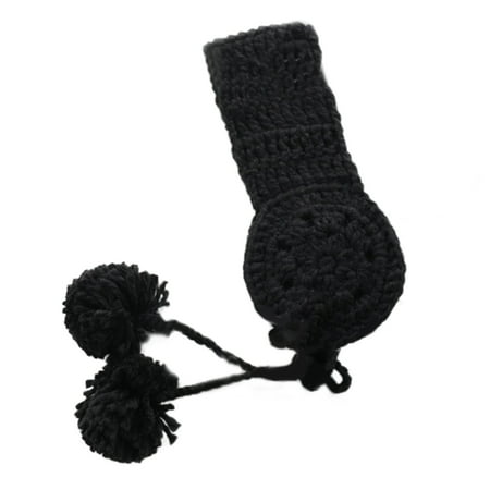 

FAIOIN Knit Earmuffs For Women Crochet Ear Warmer Headband Knit Earflap Ear Muff With Pompoms Winter Warm Earmuffs Ear Cover