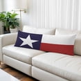 thumbnail image 2 of Blue Red White Texas Flag with Star, Body Pillow Covers 20"x60", Minimalistic Geometric Stripe Soft Brushed Breathable Throw Pillow Covers, Pillowcase with Zipper for Couch Sofa Bedroom Living Room, 2 of 9