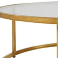thumbnail image 5 of Uttermost Radius Contemporary Metal/Glass Coffee Table in Gold/Clear, 5 of 6