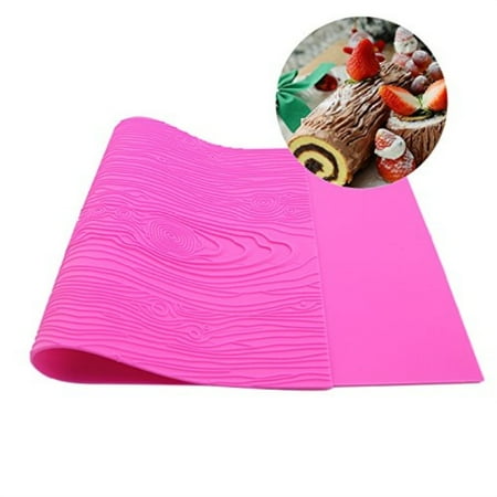 Warmoor Silicone Cake Fondant Mat Woodgrain Impression Lace Mold