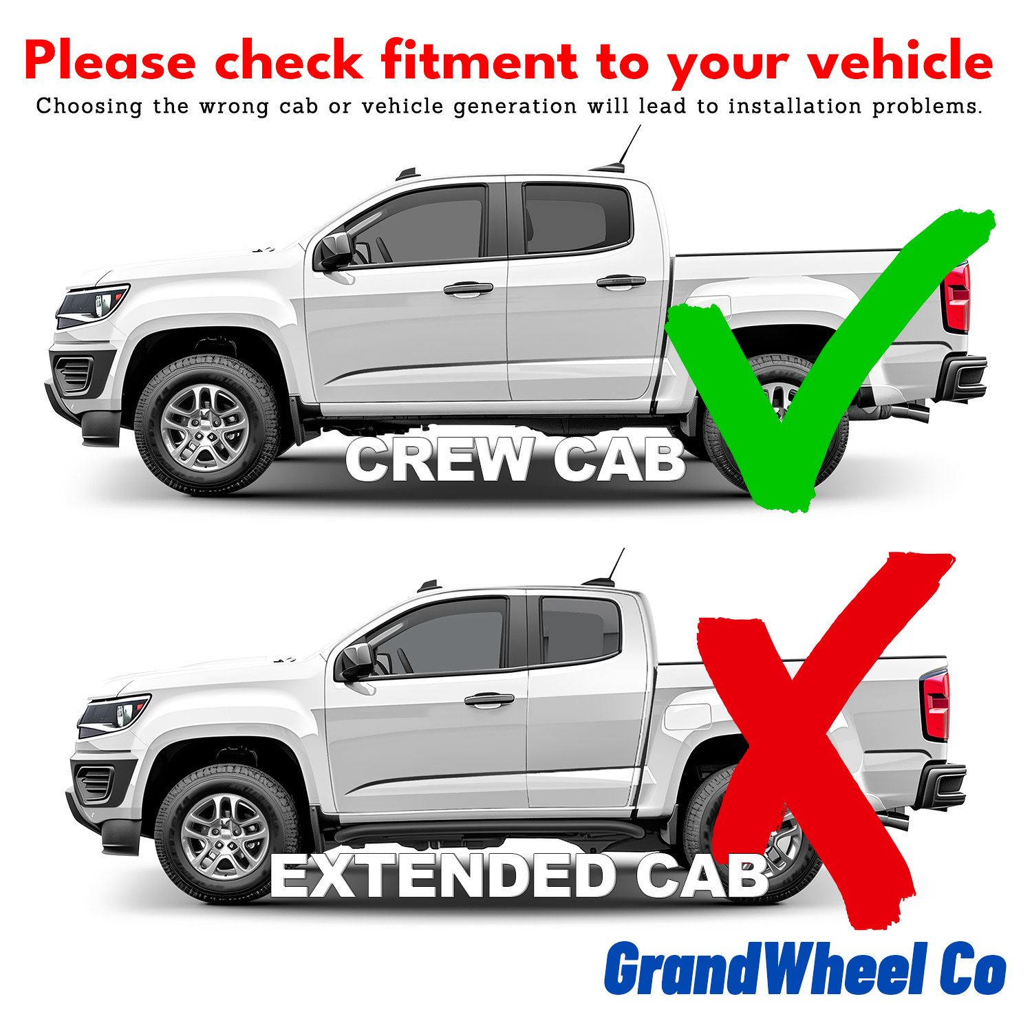 GrandWheel Co Window Deflectors Smoke Tinted In-Channel Side Window Vent Visor Deflectors Rain Guards Compatible with Colorado/Canyon 2015-2022 Crew Cab - 4pcs. GW0527