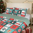thumbnail image 2 of Gogreen Housse de Couette de Noël pour Lit Simple, Ensembles de Literie 3 Pcs en Microfibre Douce et Respirante, Housse de Couette Confortable à Motif, avec Fermeture Éclair (Collection de Noël), 2 of 8