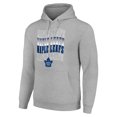 thumbnail image 2 of Men's Starter Heather Gray Toronto Maple Leafs Four Team Name Logo Fleece Pullover Hoodie, 2 of 3