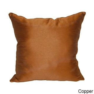 American Pillow Solid Fauk Silk 18 x 18 inch Throw Pillow