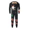 thumbnail image 5 of Odeerbi Christmas Onesie Pajamas for Family Holiday Sleep Jumpsuit Long Sleeve Family Christmas Pajamas Matching Sets Dad Jumpsuit Set Printed Sleepwear Family Matching PJs Set Black, 5 of 5