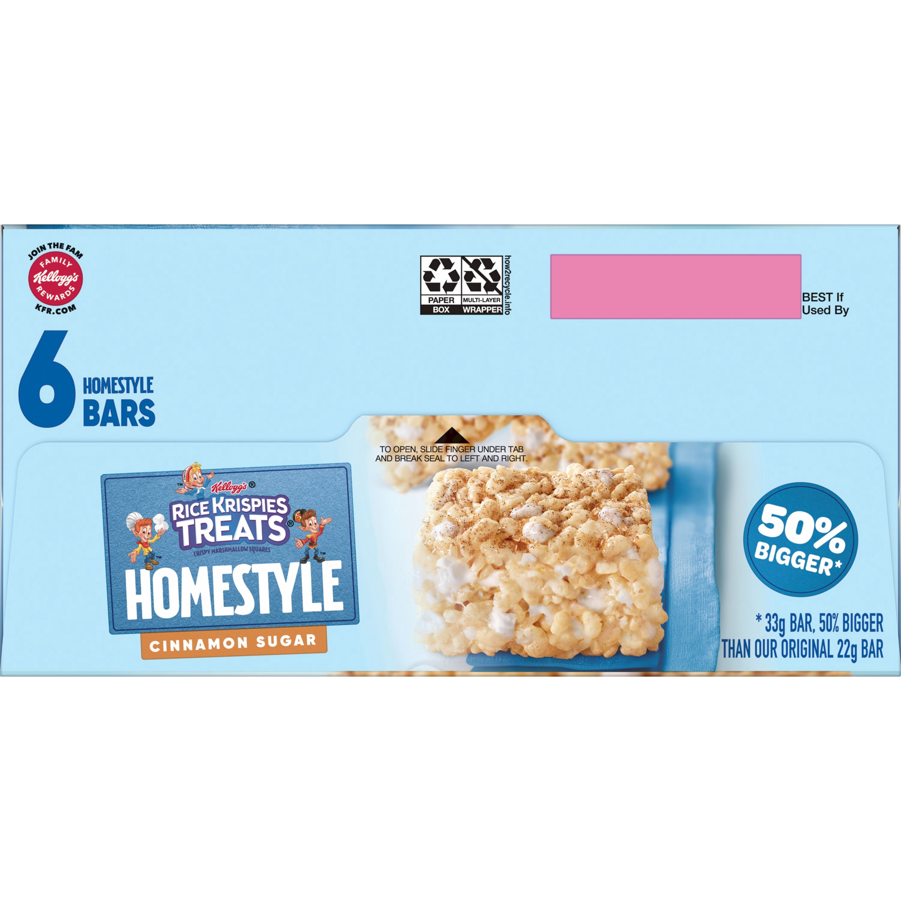 Rice Krispies Treats Homestyle Snack Bars, Cinnamon Sugar