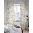 thumbnail image 3 of Sheer Curtains 96 Inches Long 2 Panels Set for Living Room, Botanical Green Semi Sheer Curtains for Windows, Farmhouse Vintage Country Plant on Linen Voile Window Treatments Rod Pocket Curtain, 3 of 7