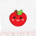 thumbnail image 4 of Inktastic Smiling Apple Girls Toddler Dress, 4 of 5