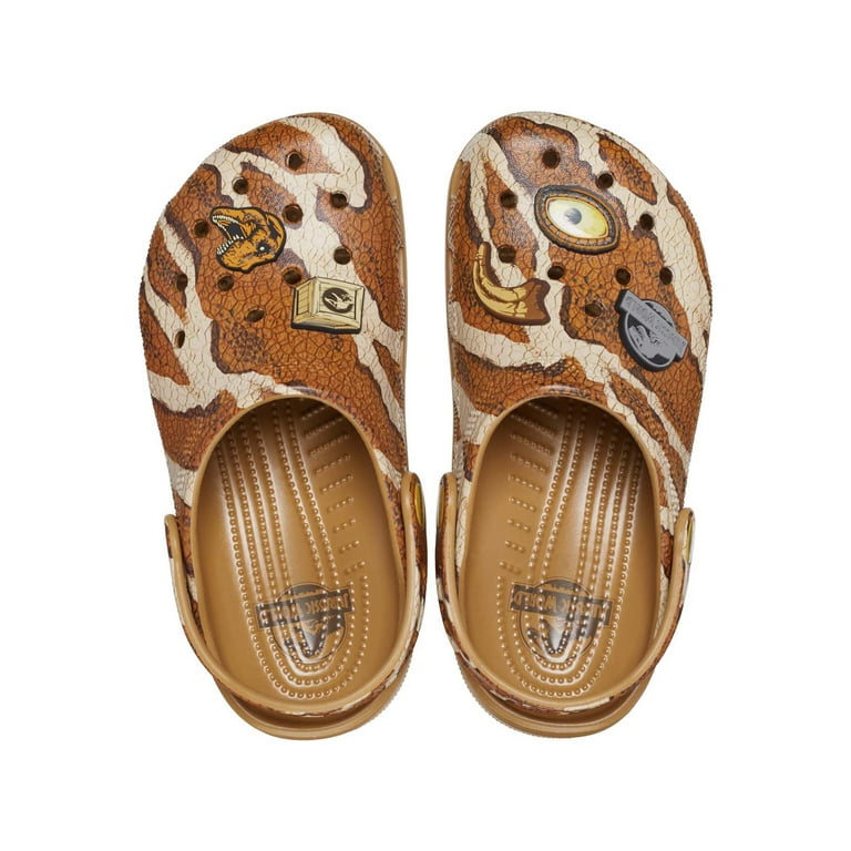 Orange crocs with fur hot sale