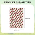 thumbnail image 4 of Easygdp Hand Drawn Strawberry Golf Towel 24x16in for Men and Women with Carabiner Clip for Easy Attachment, 4 of 8