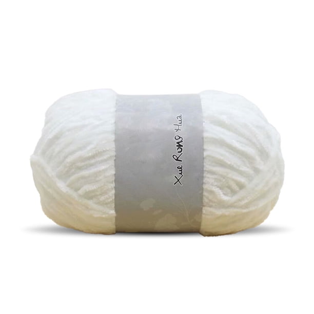 Ounissouiy Hilo de terciopelo de 100g y 180m para mujer, hilos de tejer DIY, gorro para bebé, manta, hilo de ganchillo, suministros de costura Type2 NO2