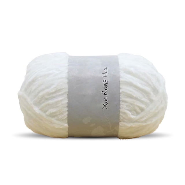 Yuarrent Chal de hilo de terciopelo de 100g, hilados de tejer DIY, gorro, boina, hilo de ganchillo, suministros de costura de ganchillo tejidos Type2 NO2