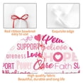 thumbnail image 6 of Kll 30" Christmas Tree Skirt Breast Cancer Pink Ribbons Awareness Xmas Tree Skirts Mat For New Year Xmas Holiday Party Indoor Outdoor Home Decoration, 6 of 9