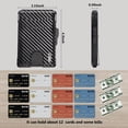 thumbnail image 4 of Billetera umoven para hombre, delgada, de piel, con bloqueo RFID, 4 of 8