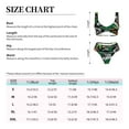 thumbnail image 4 of Kdxio Dinosaur Skeleton Print Women's 2 Piece High Waisted Wrap Spaghetti Strap Summer Swimsuit Bikini Set-Small, 4 of 7